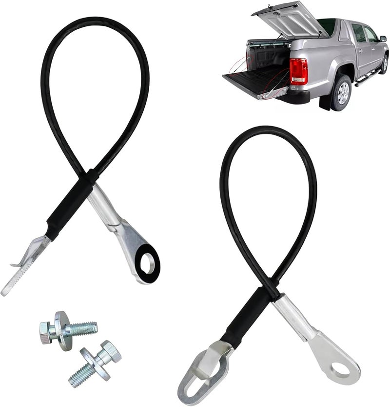 ROOTMUTIFY 25838260 Tailgate Cable Strap with Bolt, Tailgate Parts, Fit for 2007-2016 Chevy Silverado GMC Sierra 1500 2500HD 3500HD, Replace 25838261 11609938 (2 Pcs) - Image 1